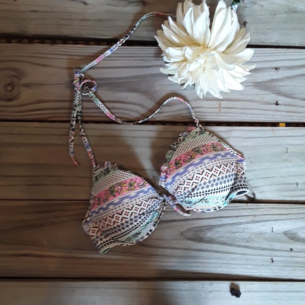 NWOT Victoria Secret print padded bikini